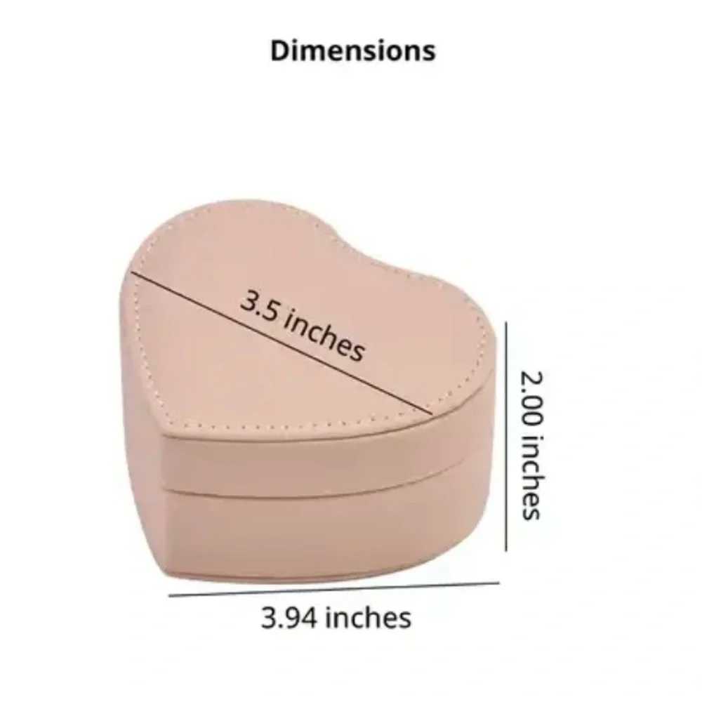 Pink Faux Leather Jewelry Box
